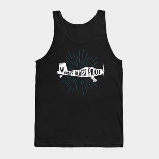 World's Okayest Pilot - Funny Flying Aviation Tank Top